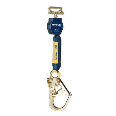 DBI/SALA Nano-Lok Single Leg Self Retracting Lifeline With Quick Connector Anchorage Connection And Steel Rebar Hook