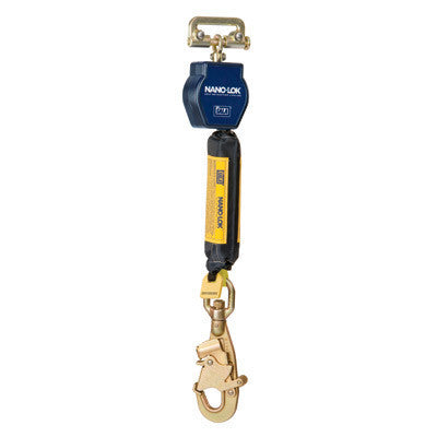 DBI/SALA Nano-Lok Single Leg Self Retracting Lifeline With Quick Connector Anchorage Connection And Steel Swiveling Snap Hook