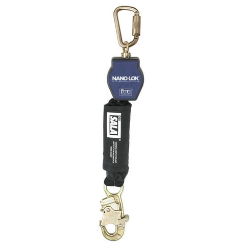 DBI/SALA 6' Steel Carabiner Nano-Lok Arc Flash Model Self Retracting Lifeline With Steel Snap Hook