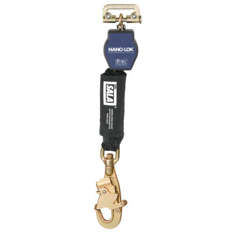 DBI/SALA 6' Anchor Loop Nano-Lok Arc Flash  Model Self Retracting Lifeline With Steel Snap Hook