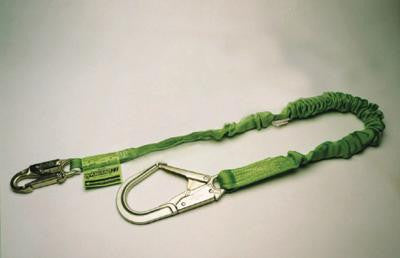 Miller 6' Manyard Ii Green Shock Absorbing Lanyard With 1 Locking Snap Hook & 1 Rebar Hook