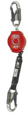 Miller TurboLite Personal Fall Limiter With Locking Snap Hook Unit Connector And Locking Rebar Hook End Connector