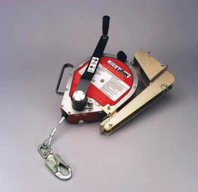 Miller 50' MightEvac Self-Retracting Lifeline With Emergency Retrieval Hoist And Tripod Mounting Bracket