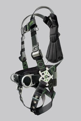 Miller Universal Revolution Welder's Harness With DualTech Webbing, Removable Belt, Side D-Rings And Pad And Tongue Buckle Legs