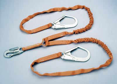 Miller Titan Double Leg Tubular Webbing Lanyard With Shock Absorbing Pack