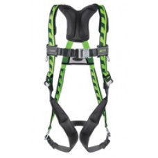 Miller Small/Medium Green AirCore Harness With Quick-Connect Chest And Leg Straps, Back D-Ring And Sub-Pelvic Strap