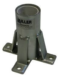 Miller DuraHoist Confined Space Zinc Plated Mild Steel Floor Mount Sleeve