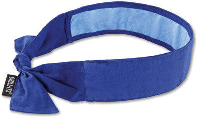 Ergodyne Chill-Its Blue 6700CT Evaporative Cooling Bandana With Cooling Towel
