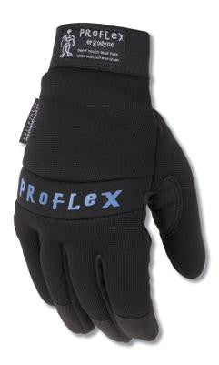 Ergodyne X-Large Black ProFlex 817 Thinsulate Lined Cold Weather Gloves With Woven Elastic Cuffs, Padded Back, Neoprene Knuckle Pad, Double Reinforced Amara Palm And Terry Thumb Brow Wipe