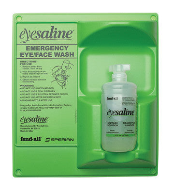 Fend-all 16 Ounce Sperian Sterile Saline Single Bottle  Wall Station