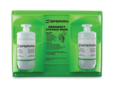 Fend-all 32 Ounce Sperian Sterile Saline Double Bottle  Wall Station