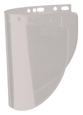 Fibre-Metal Model 4178 8" X 16 1/2" X .060" True Color Gray Propionate Molded Wide Vision Faceshield Window