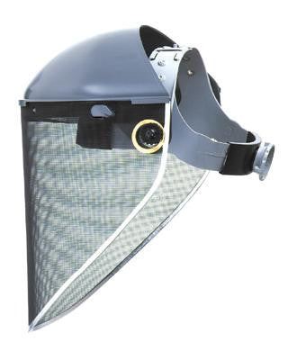 Fibre-Metal Model S199 9 3/4" X 19" #24 Mesh Screen Extended View Faceshield Window