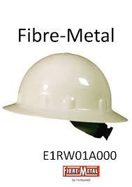 Fibre-Metal White SuperEight Class E, G or C Type I Thermoplastic Full Brim Hard Hat With Ratchet Suspension