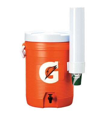 Gatorade 5 Gallon Upright Cooler/Dispenser With Fast Flow Faucet And Detachable Cone Cup Dispenser