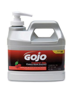 GOJO 1/2 Gallon Pump Bottle Cherry Scented Gel Pumice Hand Cleaner