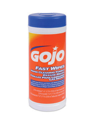 GOJO 25 Count Canister FAST WIPES Hand Cleaning Towels