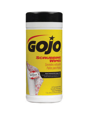 GOJO 25 Count Canister Scrubbing Wipes