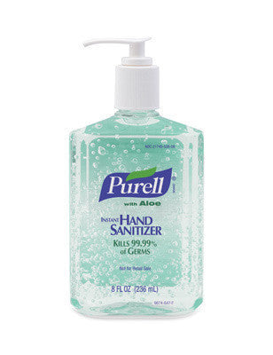 GOJO 8 Ounce Pump Bottle PURELL Instant Hand Sanitizer With Aloe (12 Per Case)