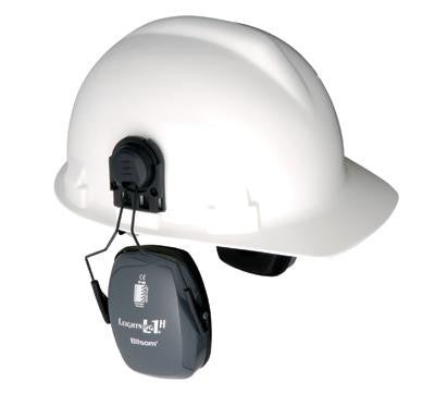 Howard Leight Leightning L1H Light Gray Metal Helmet Mount Noise Blocking Earmuffs