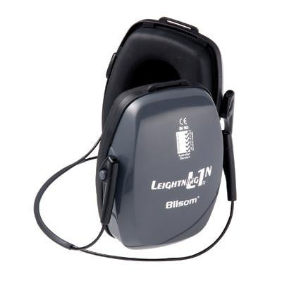 Howard Leight Lightning L1N Light Gray Metal Neckband Noise Blocking Earmuffs