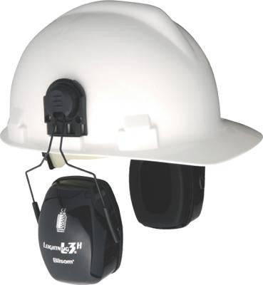 Howard Leight Lightning L3H Black Metal Helmet Mount Noise Blocking Earmuffs