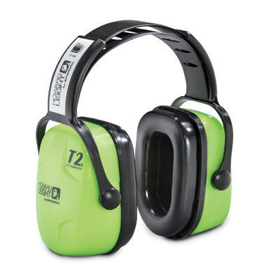 Howard Leight Leightning Hi-Visibility L3HV Bright Green Metal Headband Noise Blocking Earmuffs