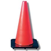 JBC Safety 12" Orange PVC Traffic Cone With Black Base