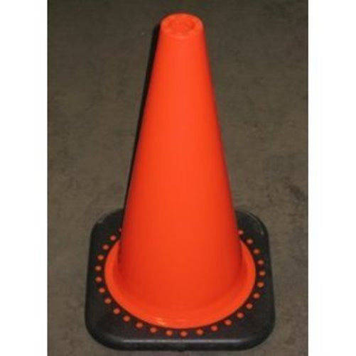 JBC Safety 28" Orange PVC Traffic Cone With Black Base