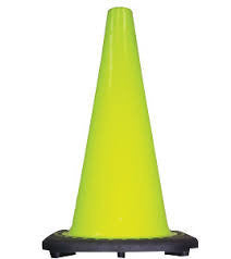 JBC Safety 36" Lime PVC Traffic Cone With Black Base