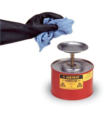 Justrite 1 Gallon Red Plunger Can For Flammables