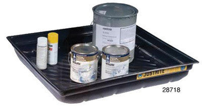 Justrite 23 Gallon 37.75" X 34" X 5.5" Recycled Polyethylene EcoPolyBlend Spill Tray