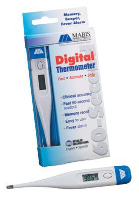 MABIS 60-Second Digital Thermometer In Fahrenheit