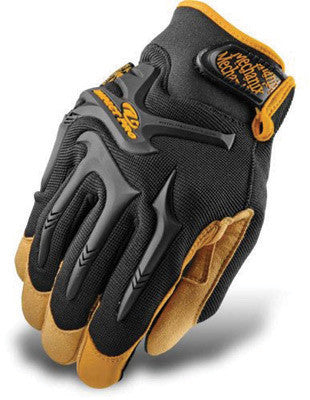 Mechanix Wear Size 11 Black CG Impact Pro Full Finger Synthetic Leather And Rubber Anti-Vibration Gloves With Elastic Cuff, Reinforced Fingertips And Knuckle Protection