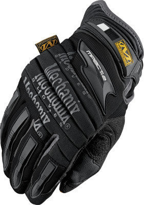 Mechanix Wear Small Black M-Pact 2 Full Finger Synthetic Leather And Rubber Anti-Vibration Gloves With Neoprene Cuff, EVA Foam Padded Impact Zones, And Rubberized Panels On Thumb, Fingertips And Palm