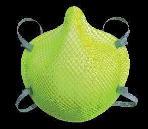 Moldex Medium/Large HiViz Green N95 Particulate Disposable Respirator With Dura-Mesh Shell - NIOSH 42CFR84 (20 Each Per Box)