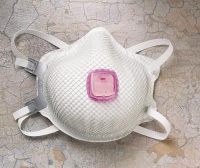 Moldex Medium/Large P100 Particulate Disposable Respirator With Ventex Exhalation Valve And Dura-Mesh Shell - NIOSH 42CFR84 (5 Each Per Bag)