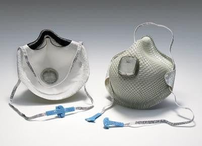 Moldex Small N95 Particulate Disposable Respirator With Ventex Exhalation Valve, Dura-Mesh Shell And HandyStrap - NIOSH 42CFR84 (10 Each Per Box)