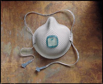 Moldex Medium/Large N100 Disposable Respirator With Ventex Exhalation Valve, Dura-Mesh Shell And HandyStrap - NIOSH 42CFR84 (5 Per Box)
