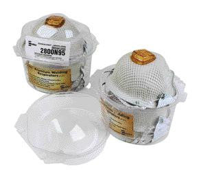 Moldex Medium/Large N95 Particulate Disposable Respirator With Ventex Exhalation Valve, Dura-Mesh Shell And HandyStrap - NIOSH 42CFR84/ANSI/ISEA 110-2003 Section 7.11 (4 Per Package)