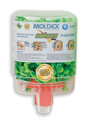 Moldex PlugStation Earplug Dispenser With 250 Pair Single Use Meteors Small Foam Earplugs
