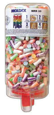 Moldex PlugStation Earplug Dispenser With 500 Pair Single Use SparkPlug Foam Earplugs