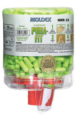 Moldex PlugStation Earplug Dispenser With 250 Pair Single Use PuraFit Foam Earplugs