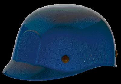 MSA Blue Polyethylene Bump Cap With Low Profile Crown And Perforated Sides