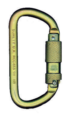 MSA 9/16" Auto-Locking Steel Carabiner