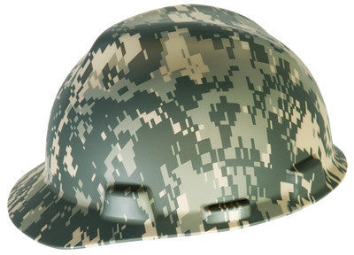 MSA Camouflage V-Gard Freedom Series Class E Type I Hard Cap With Fas-Trac Suspension