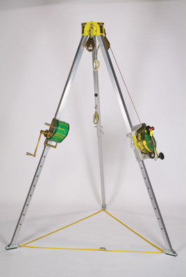 MSA 50' Workman Tripod Confined Space Entry Kit (Includes Lynx Rescuer, Hoist And Carrying Bag)