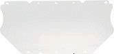 MSA V-Gard 7 1/2" X 17" X .040" Clear Polycarbonate Nitrometer Visor