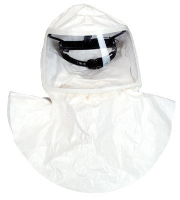 MSA Tychem SL Hood For OptimAir TL Powered Respirator With Double Bib, Standard Connector And Suspension (4 Per Box)