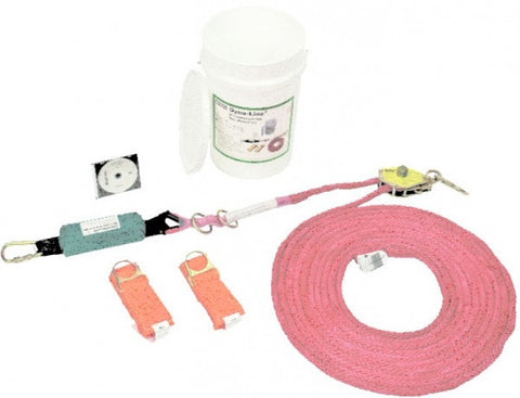 MSA 60' Gravity Dyna-Line Single Worker Temporary Horizontal Lifeline With Load Indicator